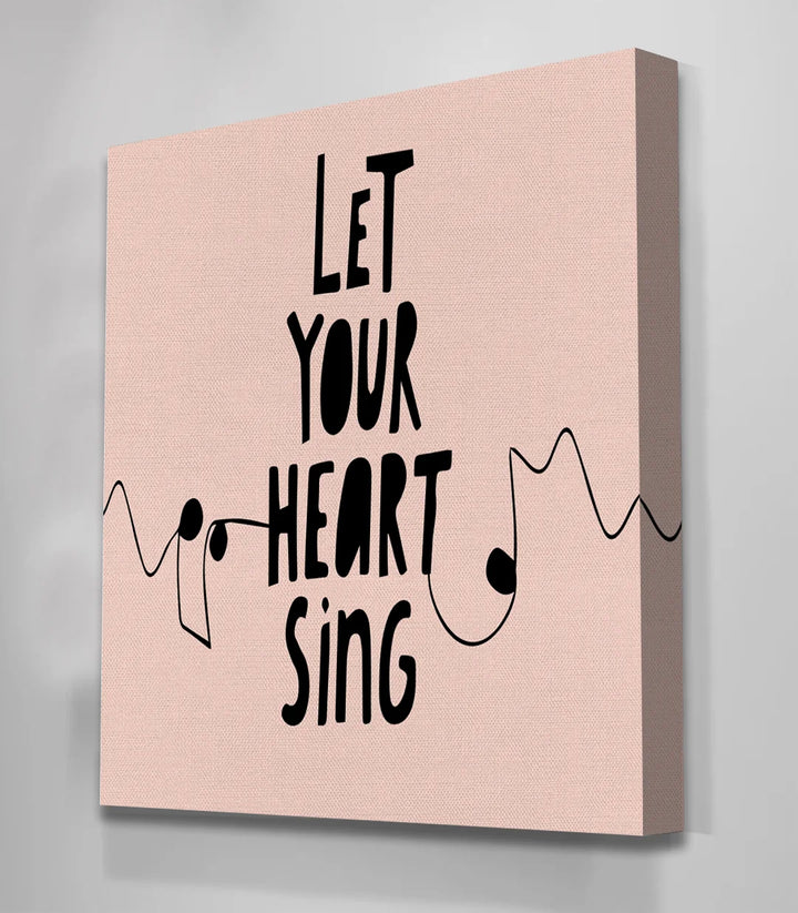 Tableau notes musicales ligne jaune Massinart — décoration murale contemporaine