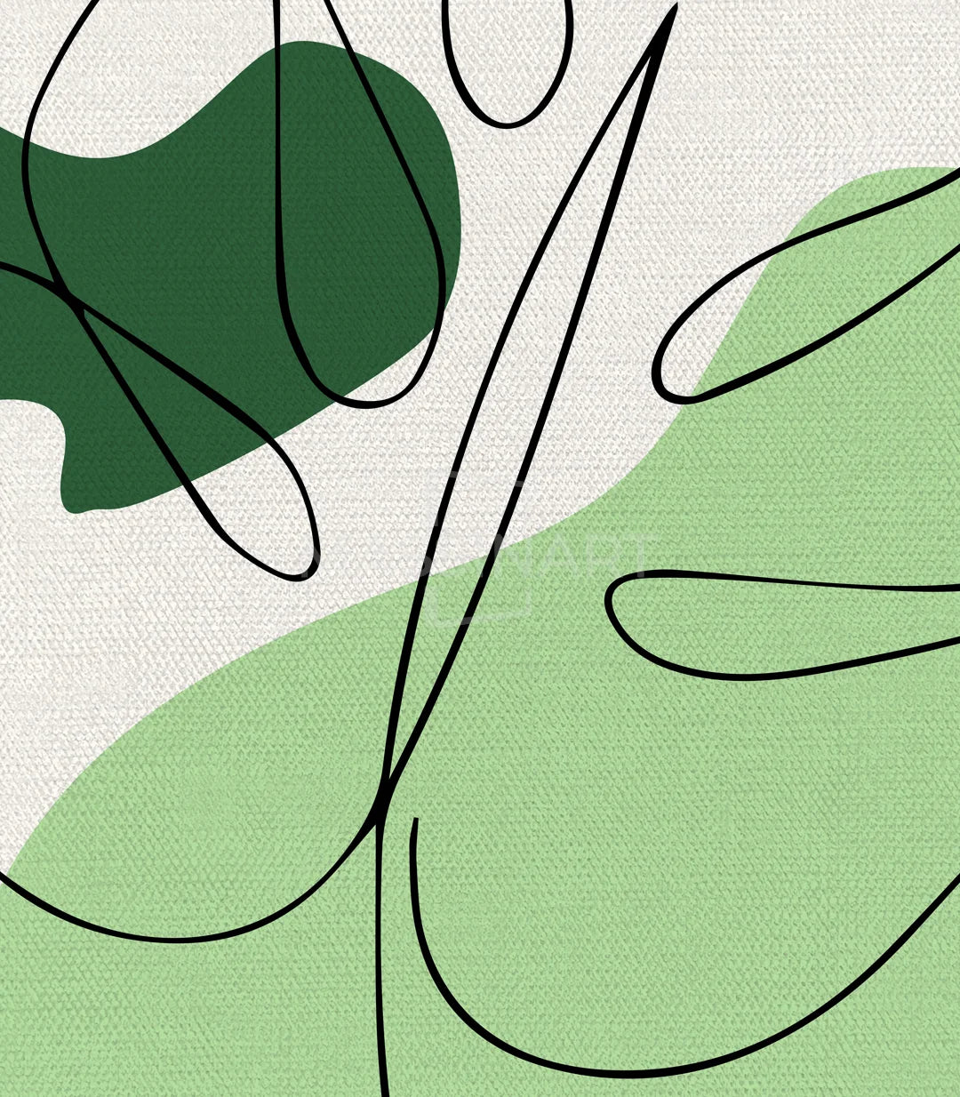 Mur de cadre Soft Botanica