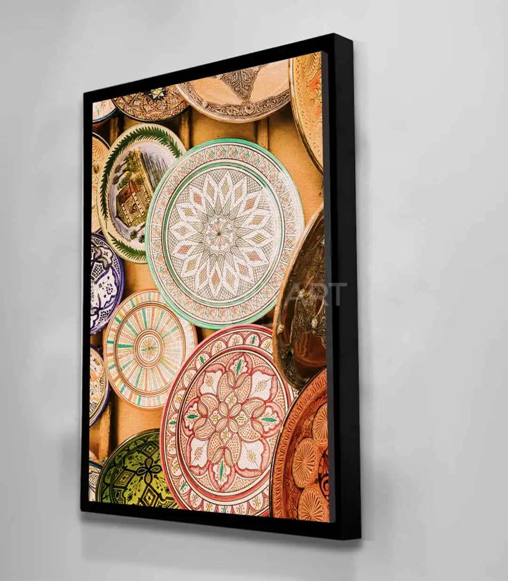 Composition assiettes marocaines traditionnelles zellige artisanal Massinart
