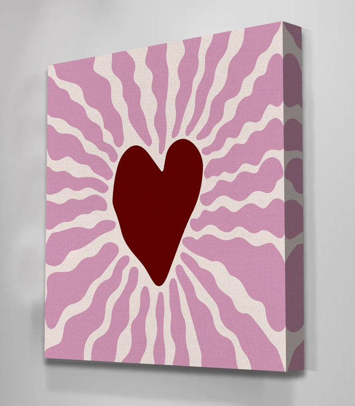 Mur cadre Self First Massinart — composition quadriptyque rose salon moderne