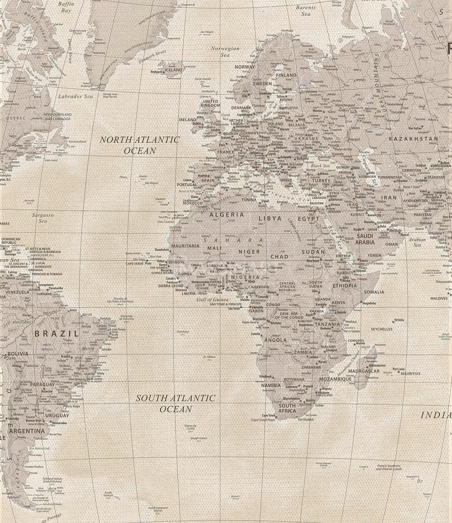 Detailed World Map