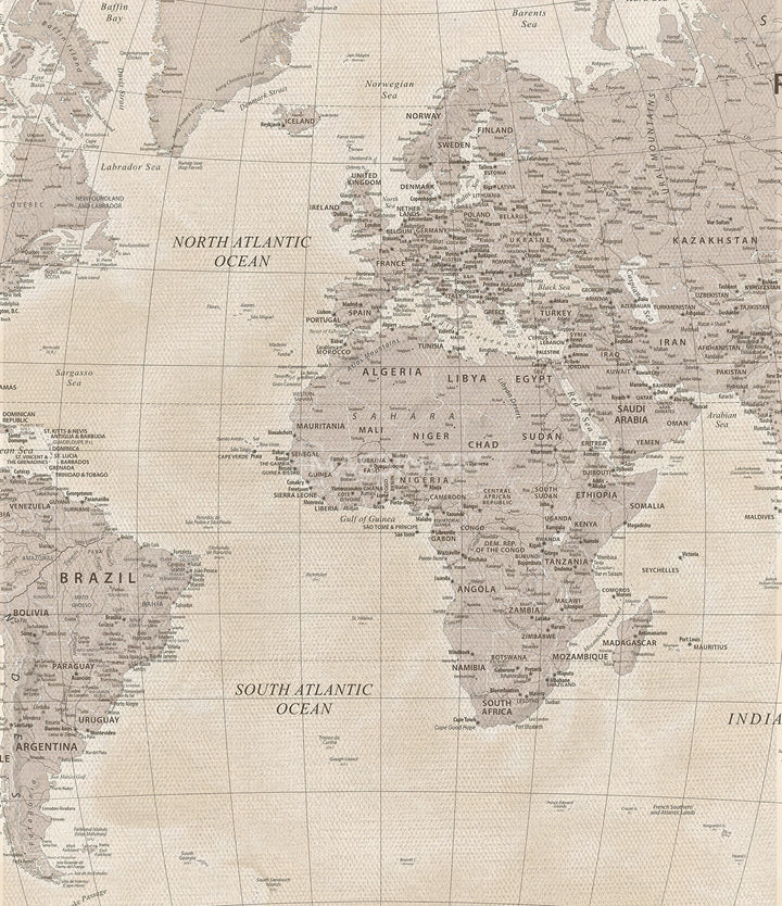 Tableau carte du monde Massinart — emballage livraison prêt à accrocher