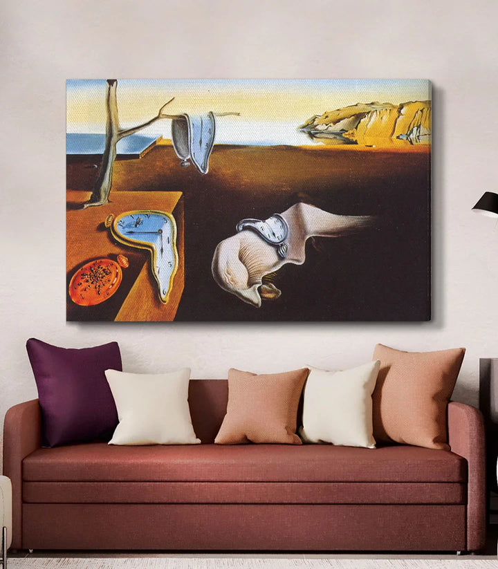 Couleurs ocre bleu marron tableau Dalí surréalisme Massinart
