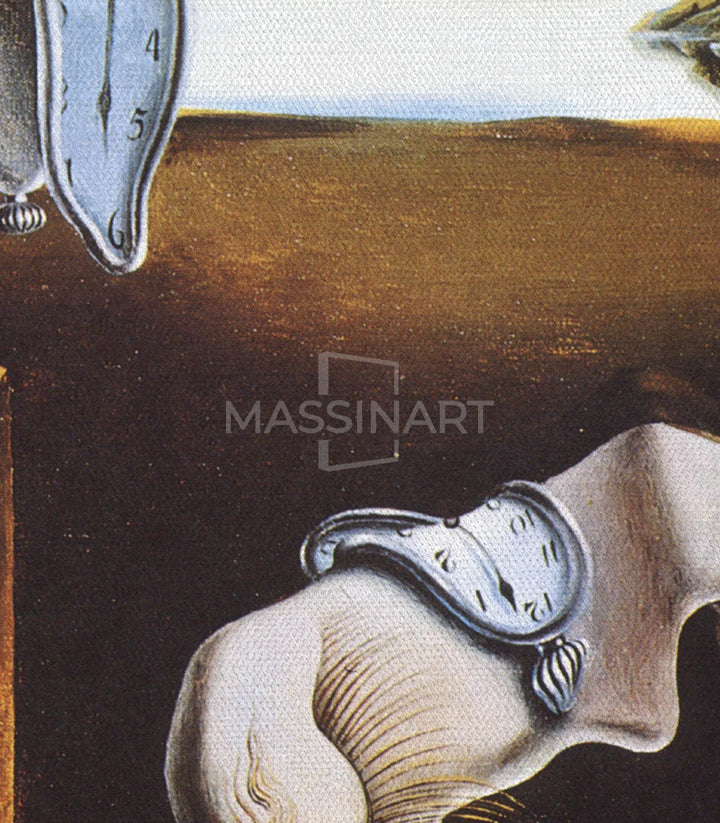Détail artistique montres molles tableau Dalí Massinart