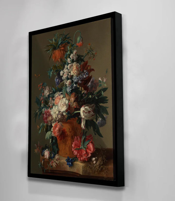 Tableau Vase de Fleurs - Cadrage vertical salle à manger Massinart
