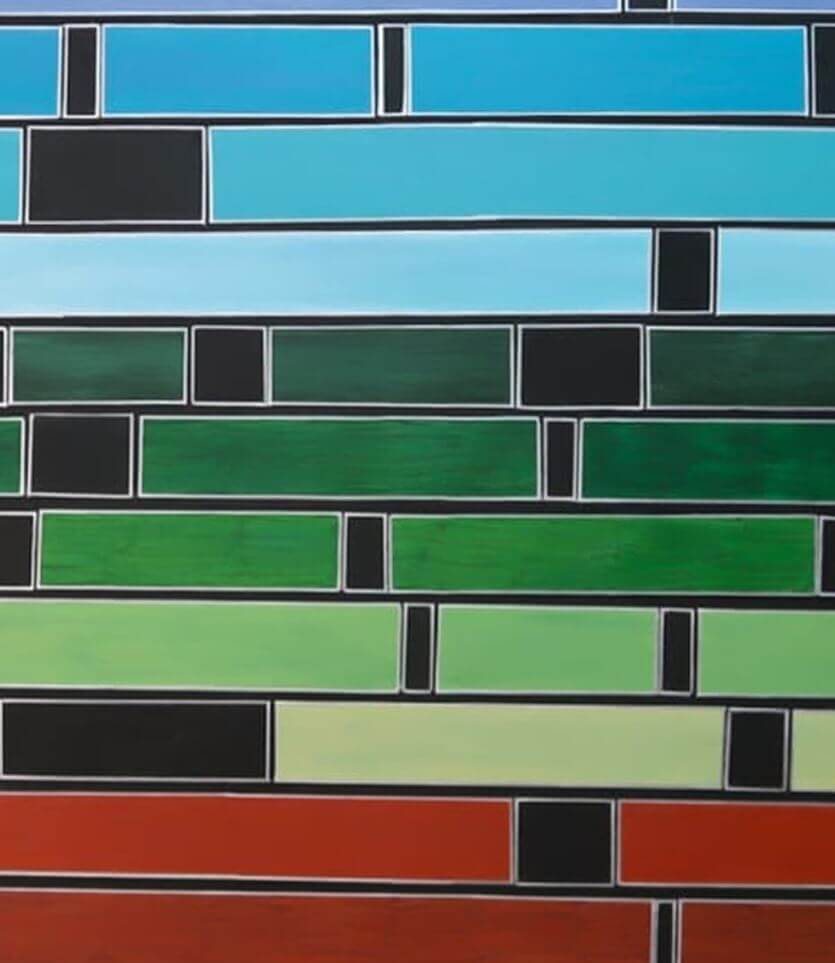 Cascades colorées - signé par l'artiste Nada ZR.