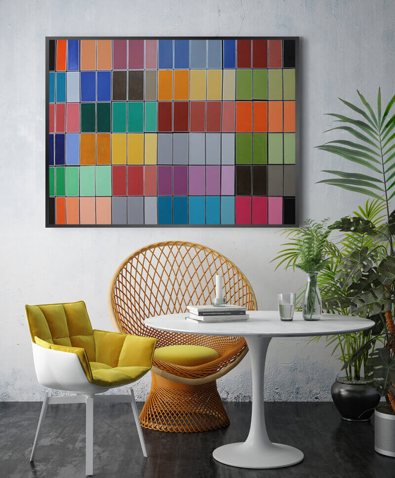 Harmonie rectangulaire - signé par l'artiste Nada ZR.