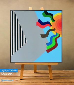 Soleil, Espérance - signé par l'artiste Ghita BNN.