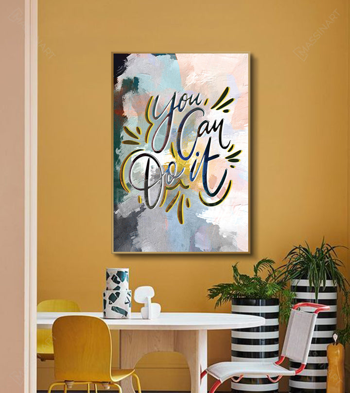 Tableau You can do it décoration murale moderne Massinart — affirmation positive