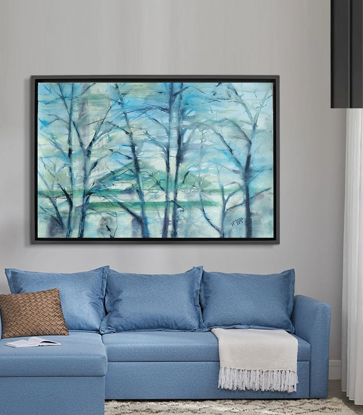 À travers les branches  - signé par l'artiste Iryna. – Massinart