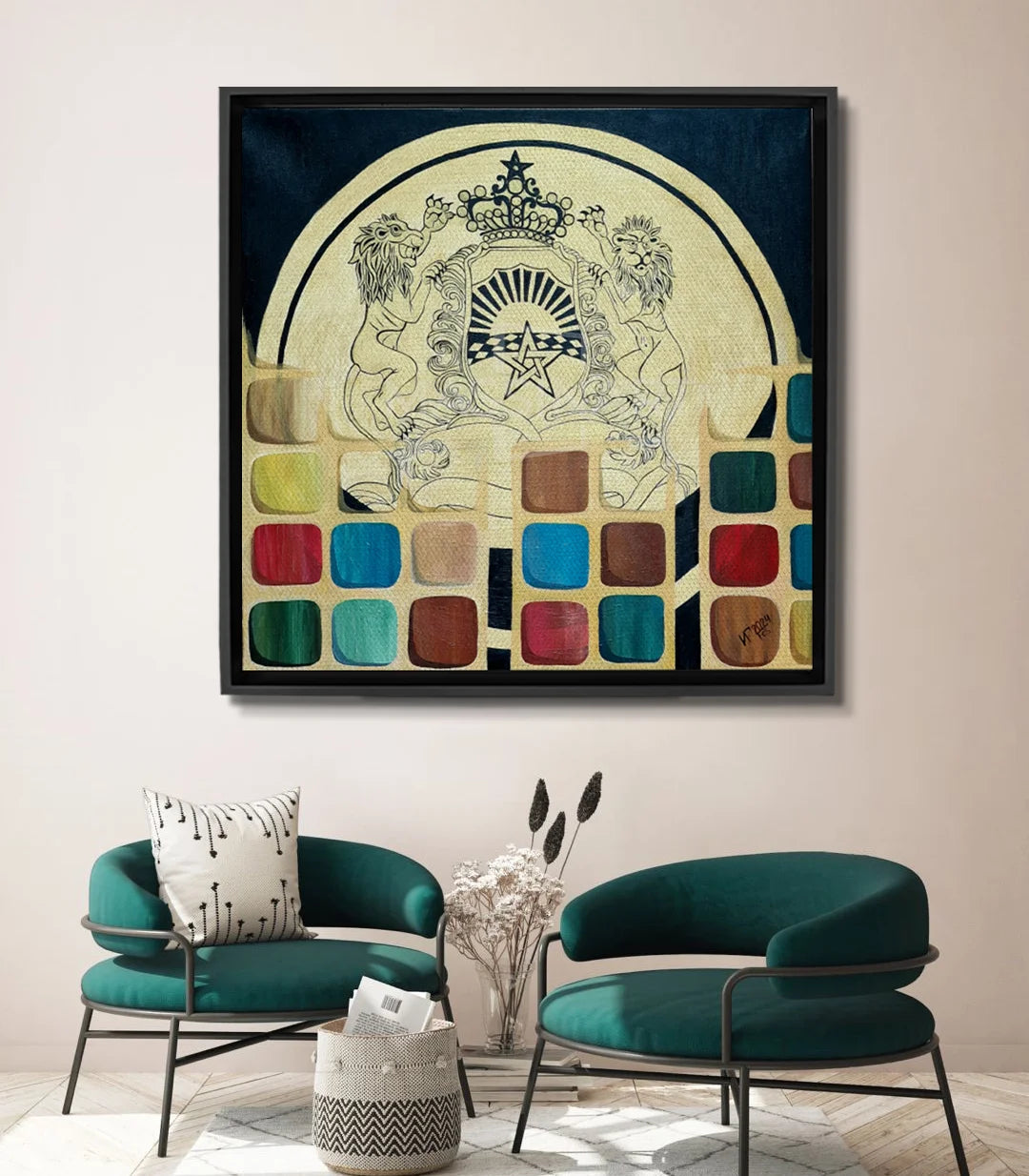 Patrimoine Doré de Fès 1 - signé par l'artiste Iryna.