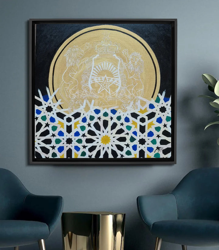 Patrimoine Doré de Fès 2 - signé par l'artiste Iryna. – Massinart