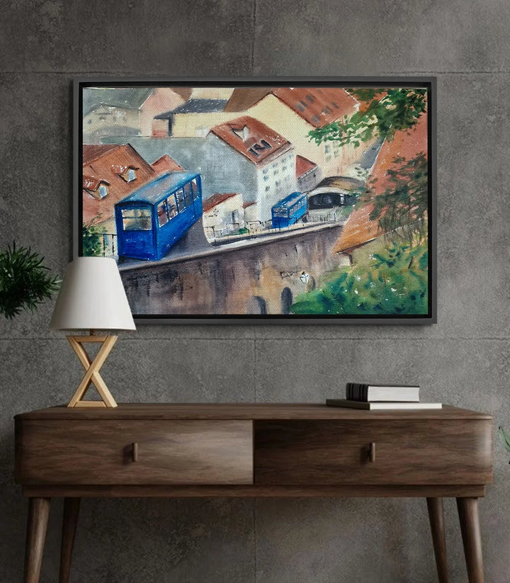 Transport urbain de Zagreb - signé par l'artiste Iryna. – Massinart