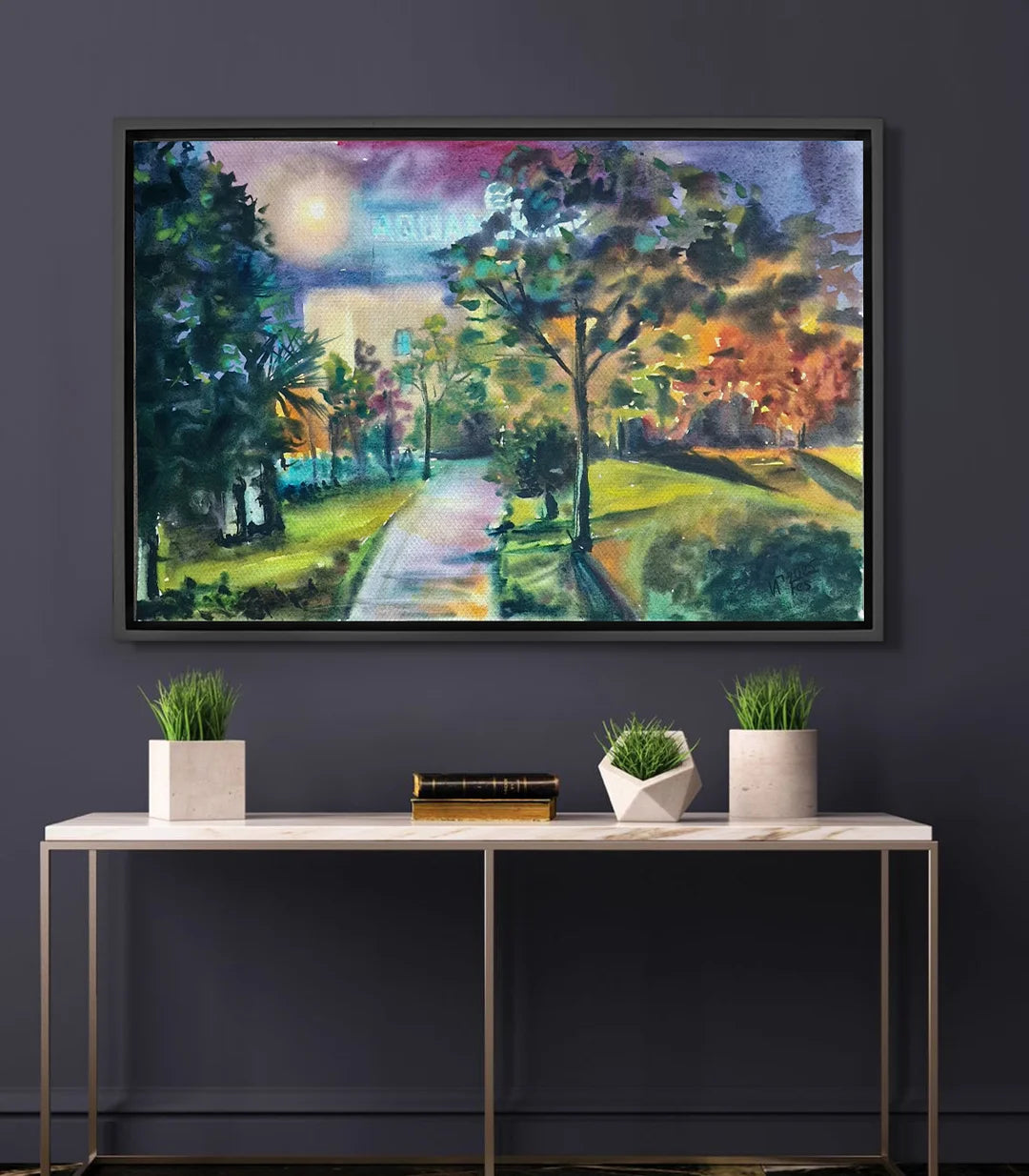 Dans la nuit - signé par l'artiste Iryna.