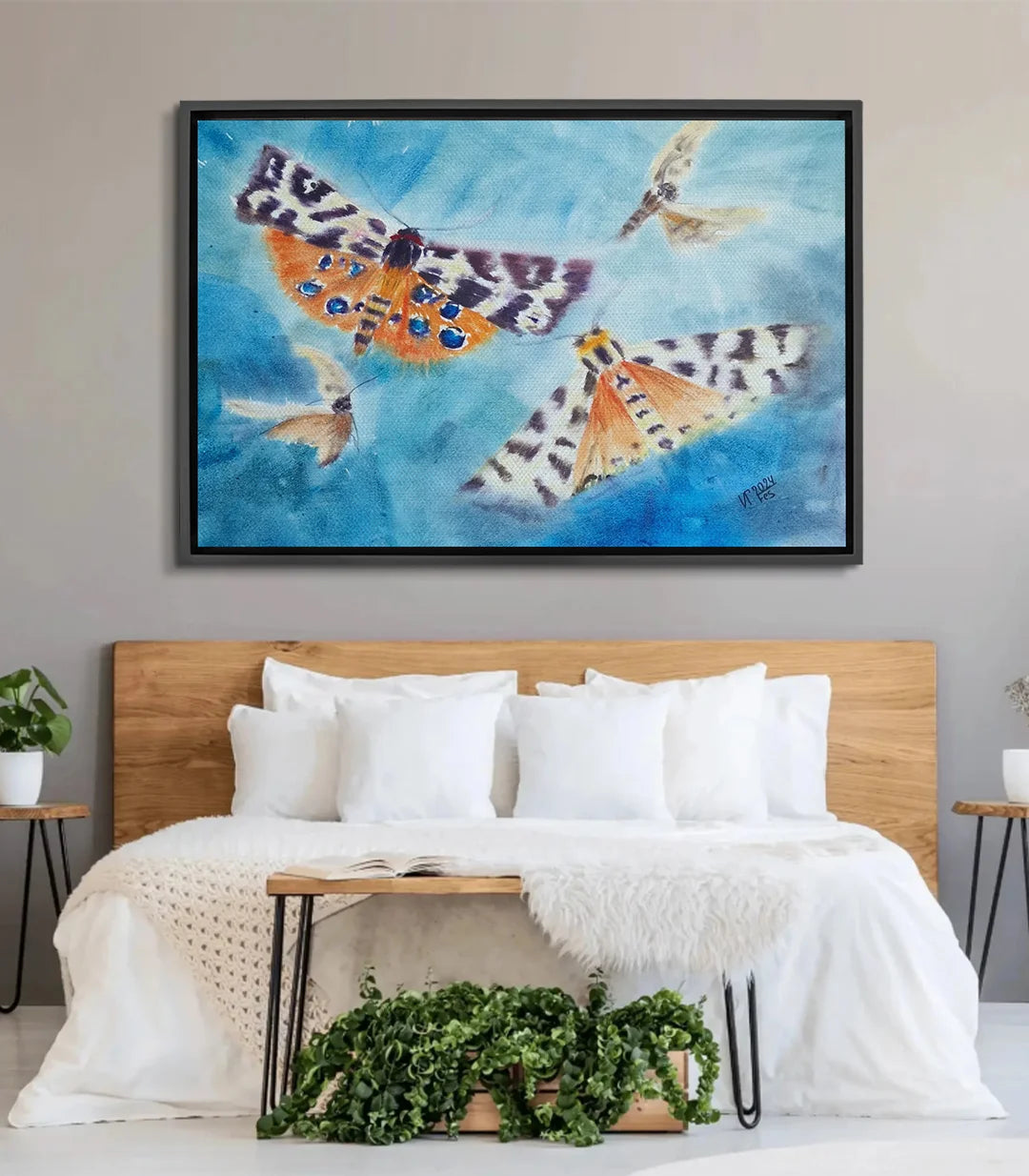 Le Ballet des Papillons de Nuit - signé par l'artiste Iryna.