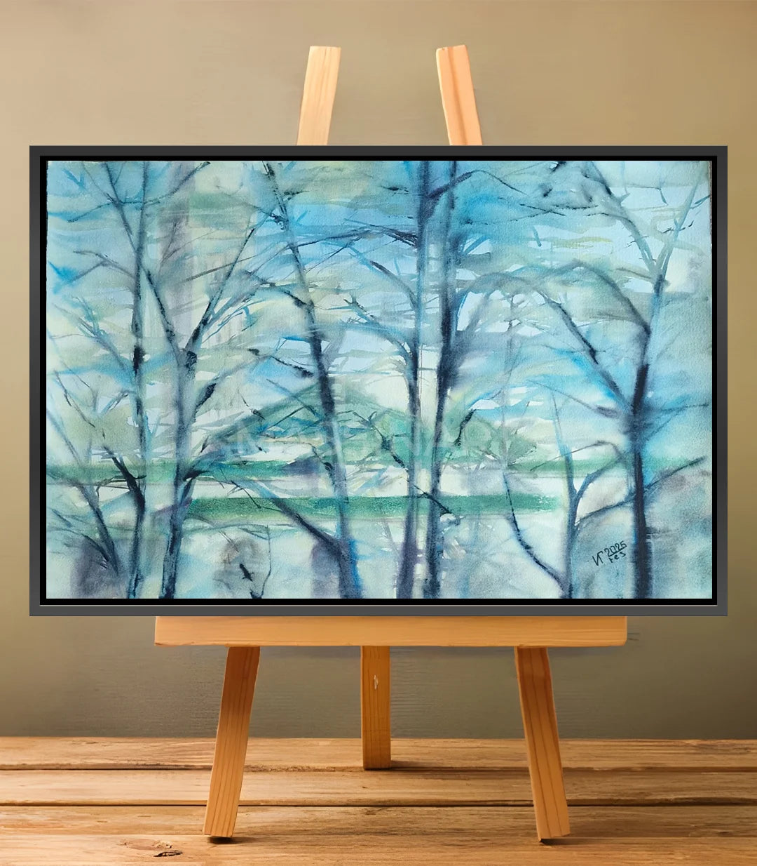 À travers les branches  - signé par l'artiste Iryna.