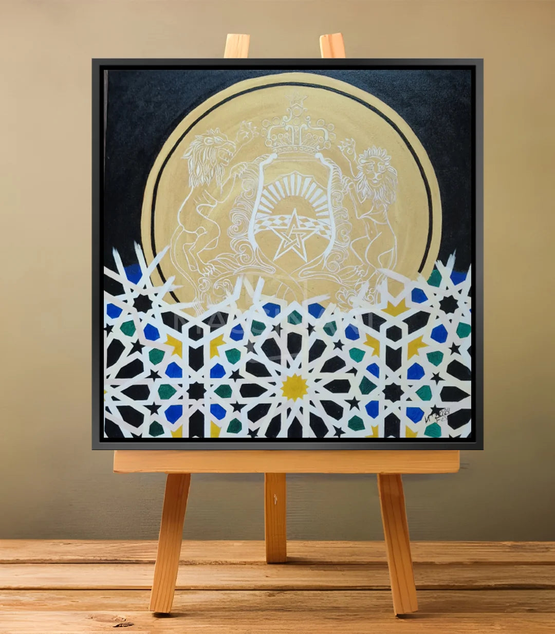 Patrimoine Doré de Fès 2 - signé par l'artiste Iryna.