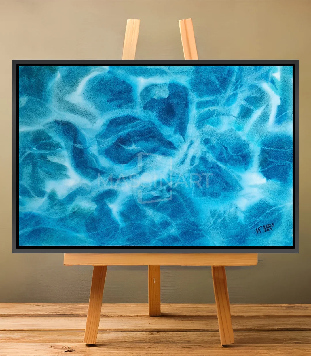 Profondeur vibrante 2 - signé par l'artiste Iryna.