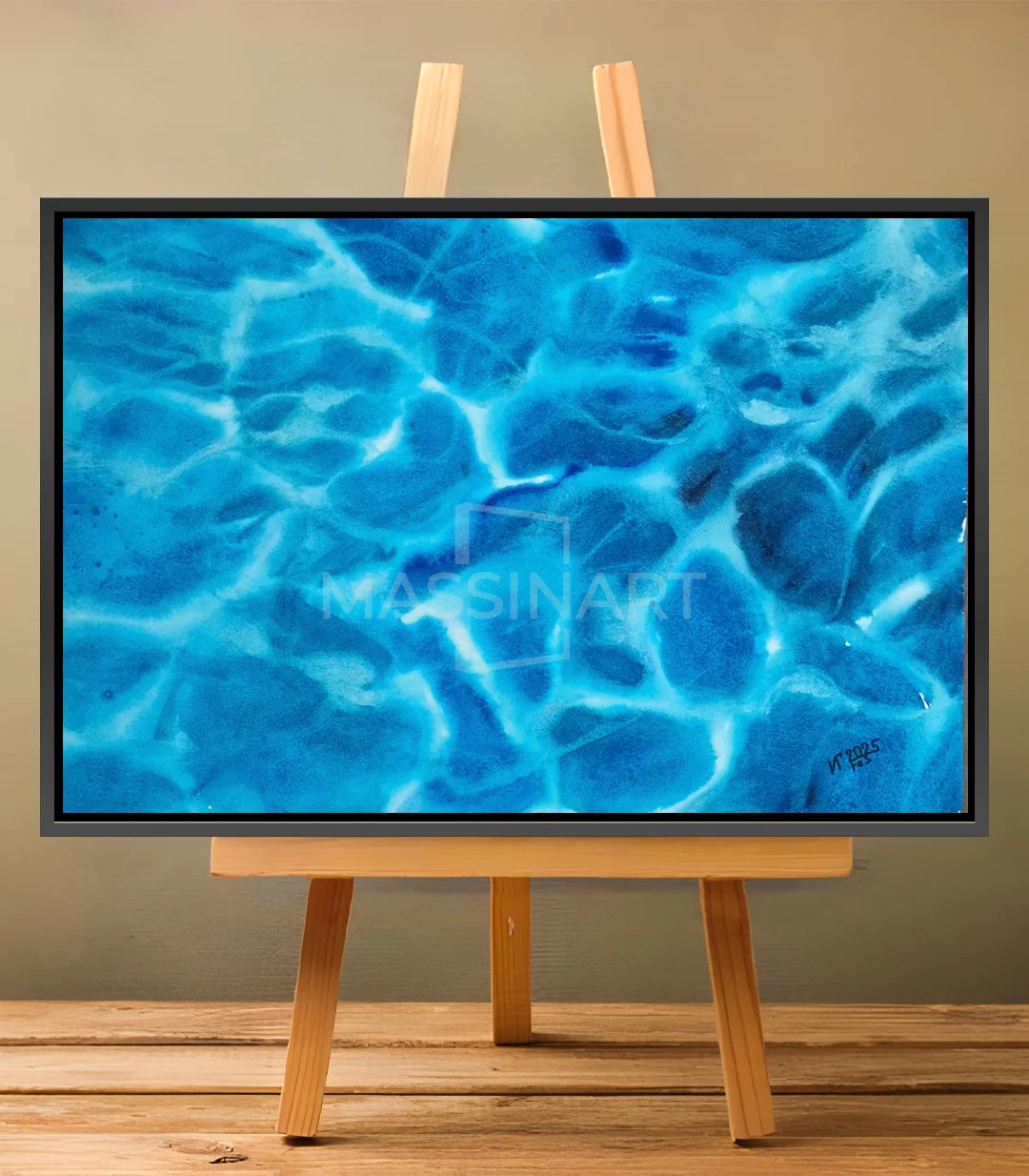 Profondeur vibrante 1 - signé par l'artiste Iryna.