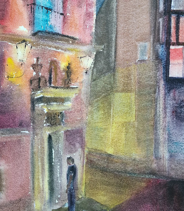 Nuit dans la ville de Murcie - signé par l'artiste Iryna. – Massinart