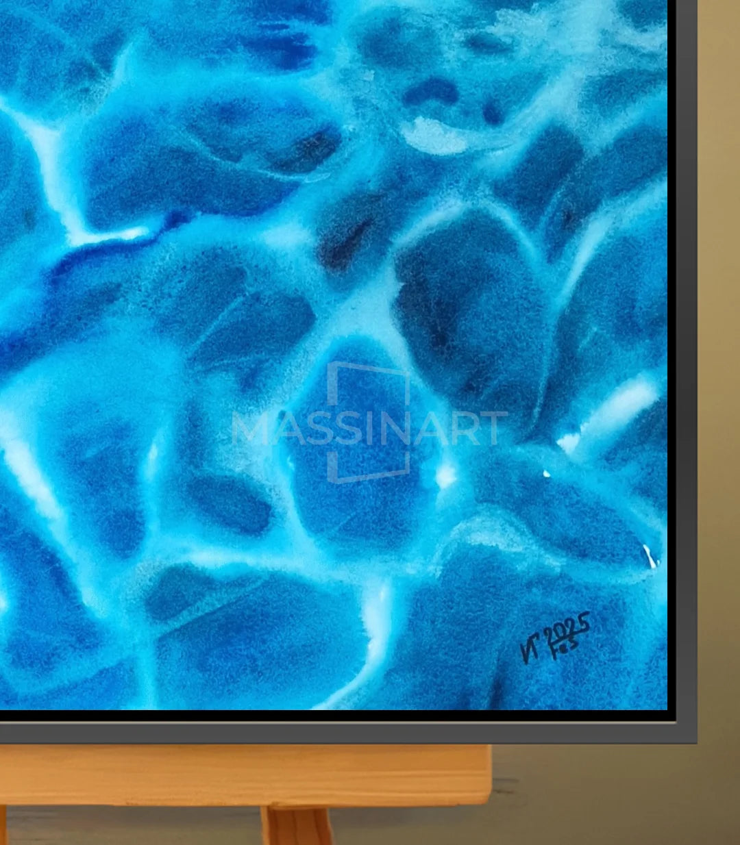 Profondeur vibrante 1 - signé par l'artiste Iryna.