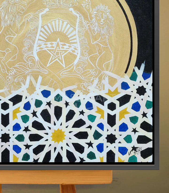 Patrimoine Doré de Fès 2 - signé par l'artiste Iryna. – Massinart