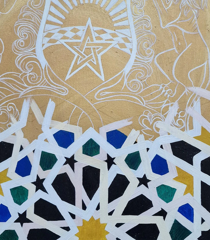 Patrimoine Doré de Fès 2 - signé par l'artiste Iryna. – Massinart