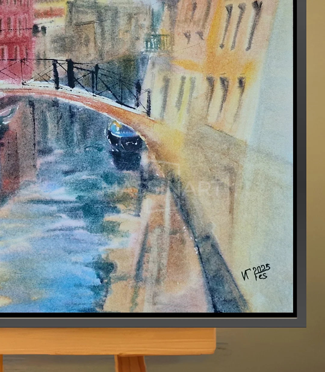 Le silence de Venise - signé par l'artiste Iryna.