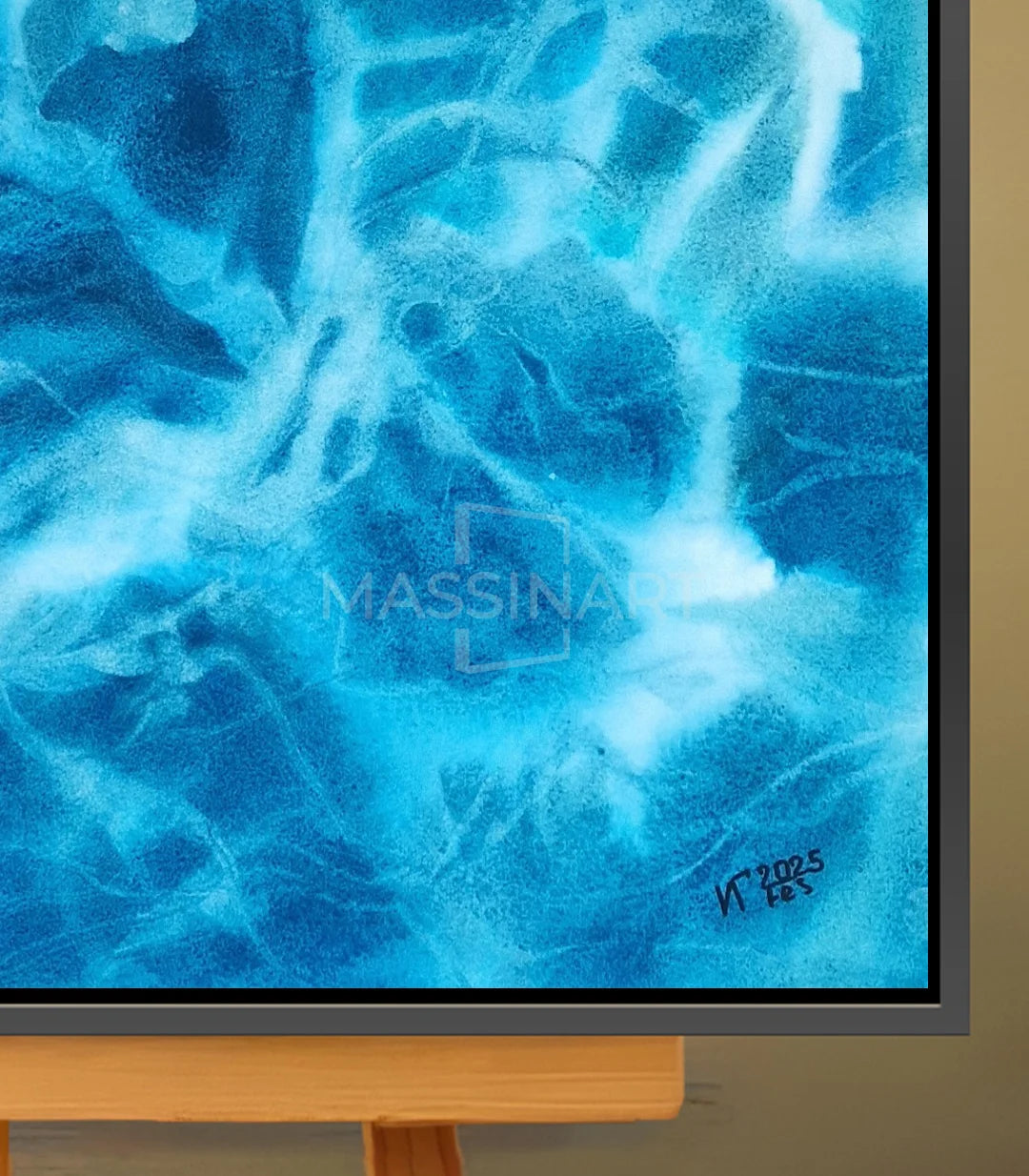 Profondeur vibrante 2 - signé par l'artiste Iryna.