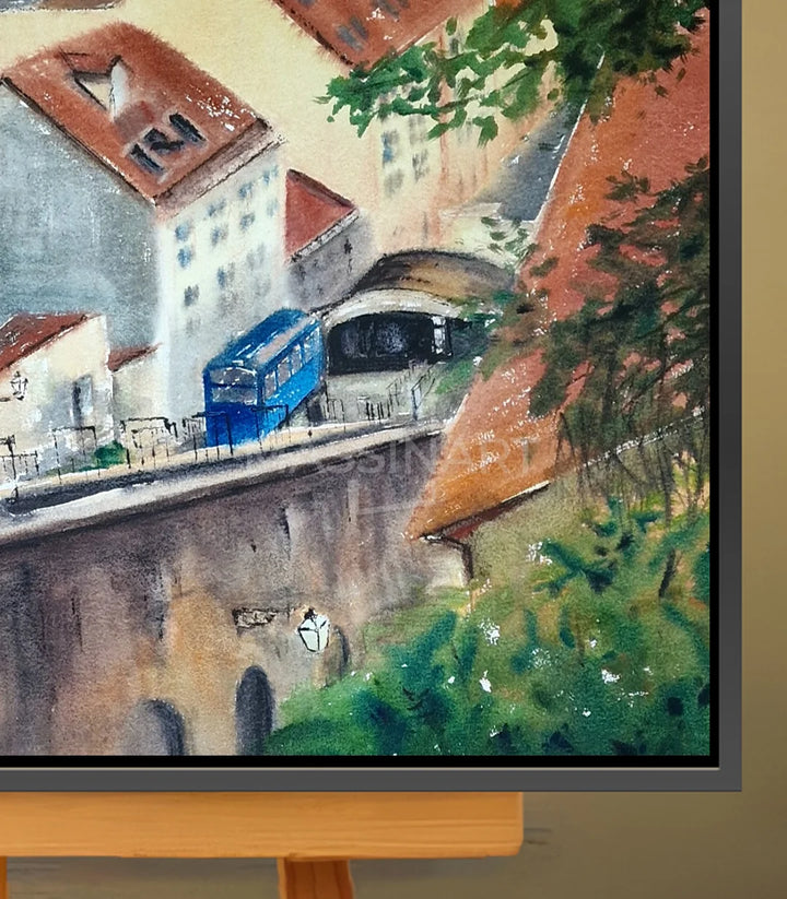 Transport urbain de Zagreb - signé par l'artiste Iryna. – Massinart