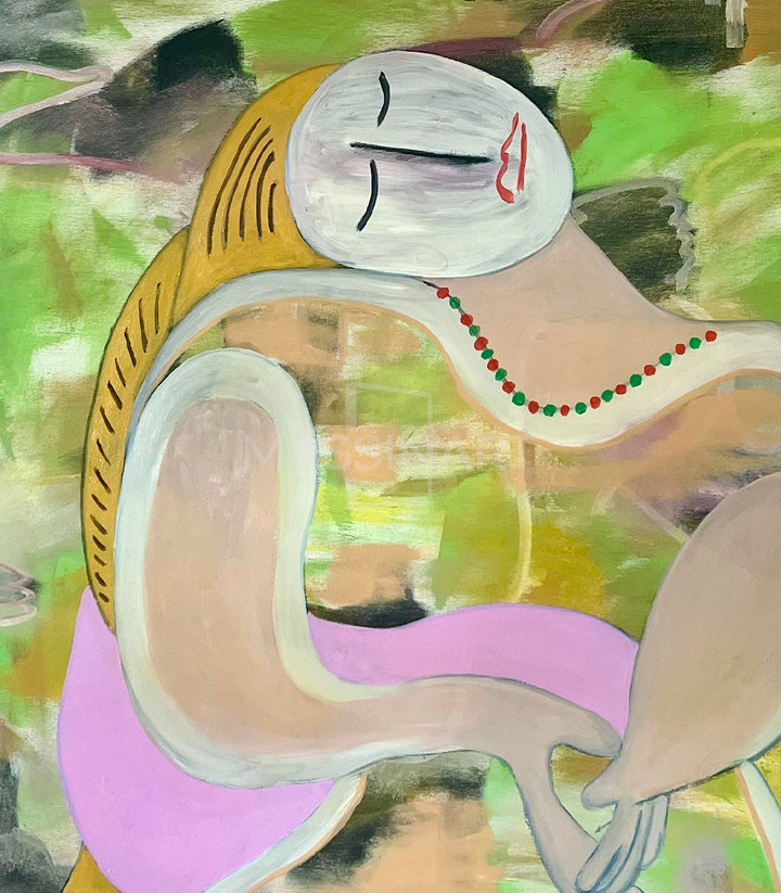 She Left Picasso For Me - signé par l'artiste Mohamed Acharki – Massinart