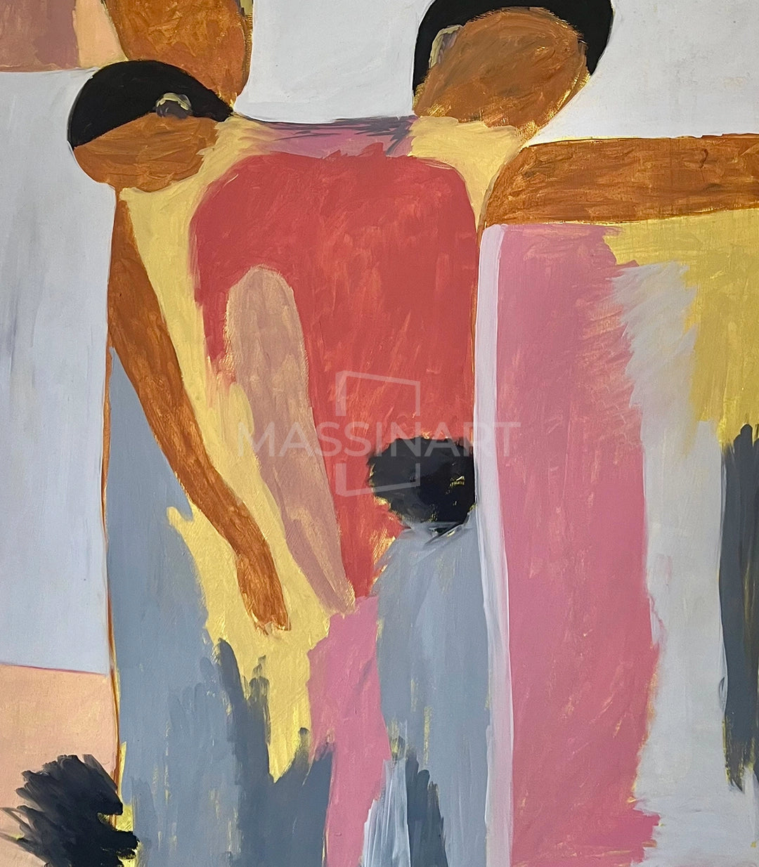 Les Cris et les Murmures - signé par l'artiste Mohamed Acharki