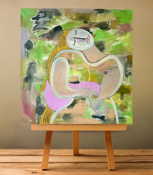 She Left Picasso For Me - signé par l'artiste Mohamed Acharki