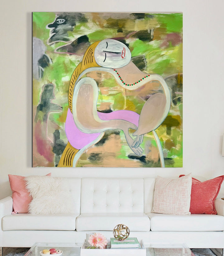 She Left Picasso For Me - signé par l'artiste Mohamed Acharki – Massinart