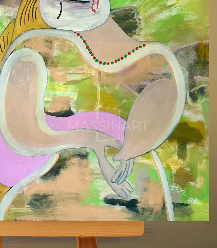 She Left Picasso For Me - signé par l'artiste Mohamed Acharki – Massinart