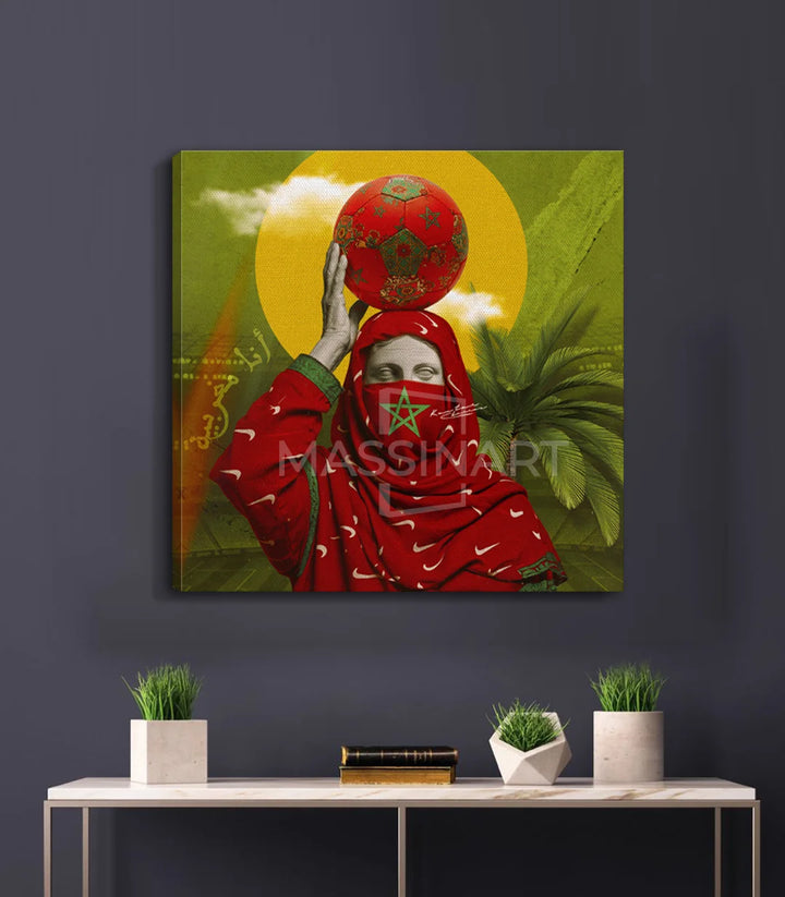 ana maghribi - signé par l'artiste Kawtar BRZ. – Massinart