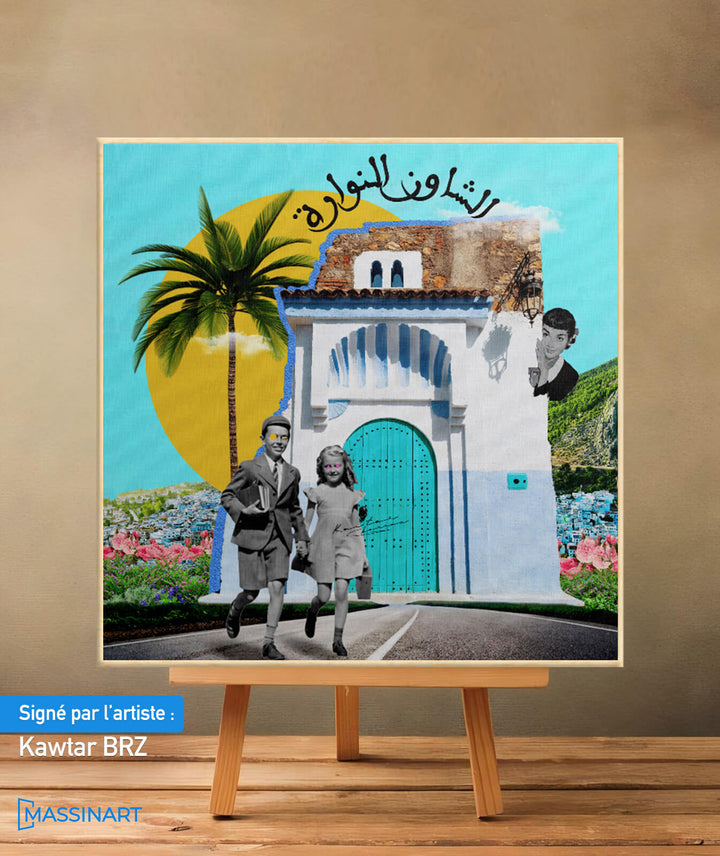 Chaouen Nouara - signé par l'artiste Kawtar BRZ.