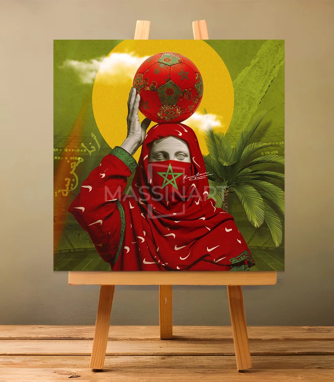 ana maghribi - signé par l'artiste Kawtar BRZ.