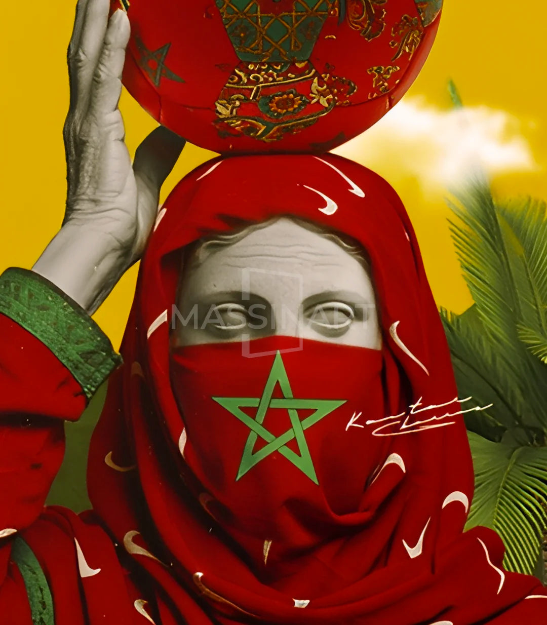 ana maghribi - signé par l'artiste Kawtar BRZ.