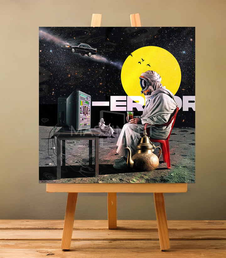 Berrad in the space - signé par l'artiste Kawtar BRZ. – Massinart