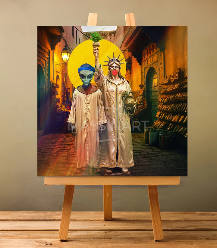 lkoupel v1 - signé par l'artiste Kawtar BRZ. – Massinart