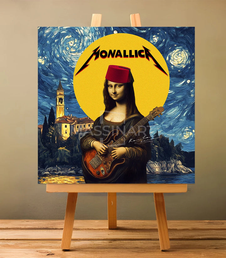 Monalica - signé par l'artiste Kawtar BRZ. – Massinart