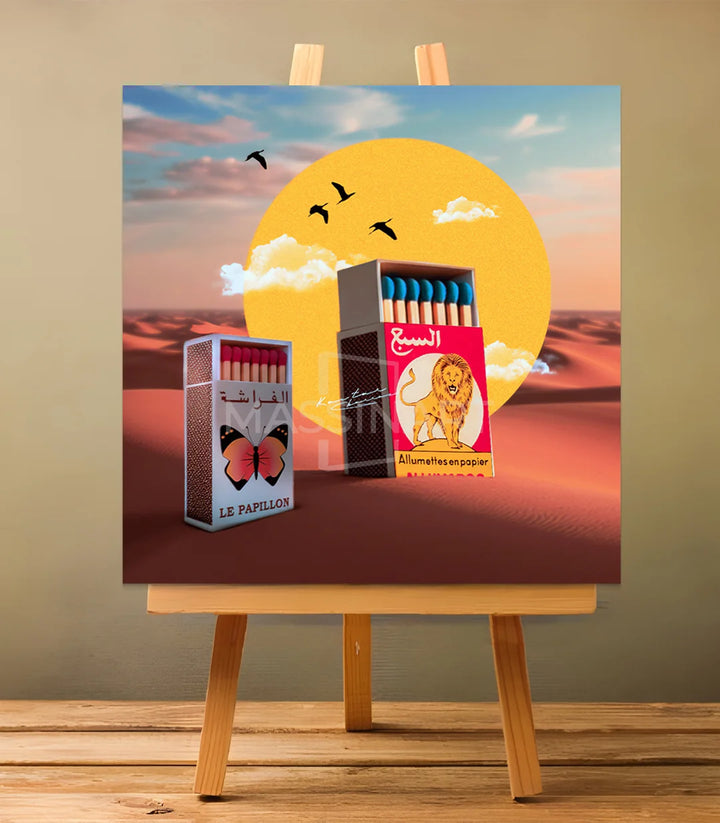 lou9id - signé par l'artiste Kawtar BRZ. – Massinart