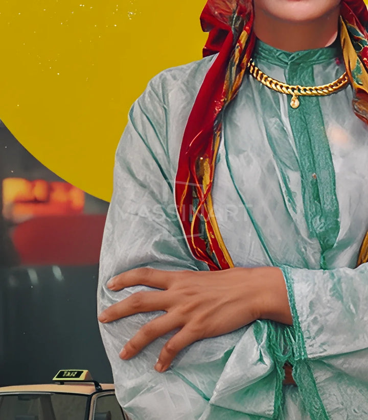 aicha lagrima - signé par l'artiste Kawtar BRZ. – Massinart