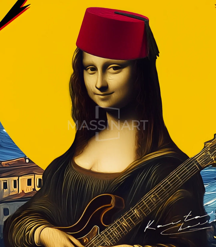 Monalica - signé par l'artiste Kawtar BRZ. – Massinart