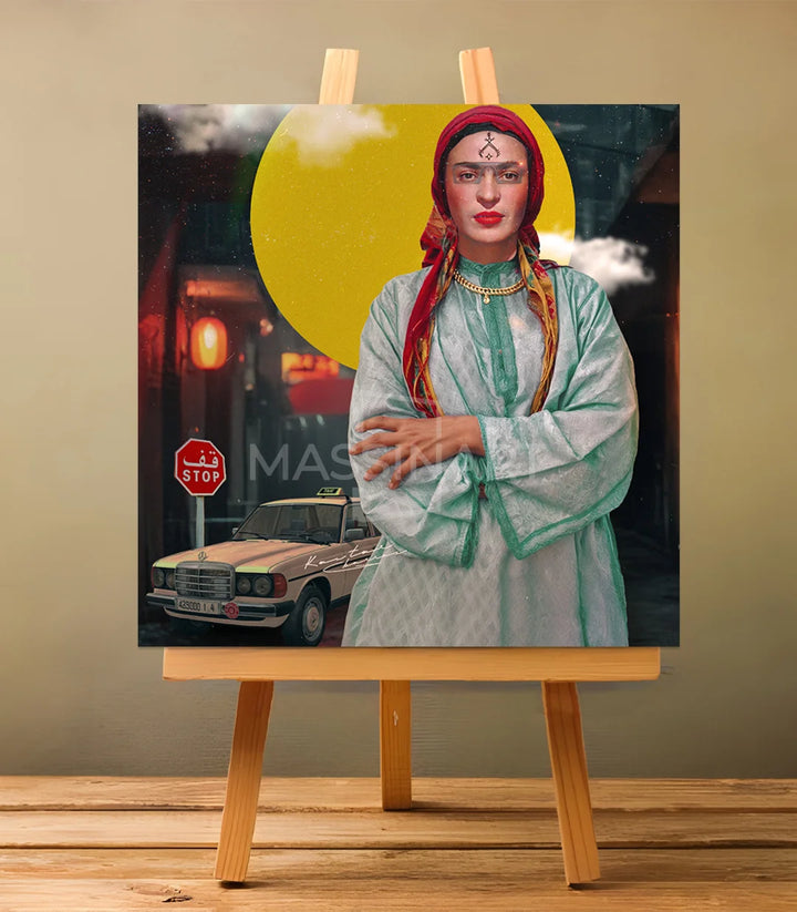 aicha lagrima - signé par l'artiste Kawtar BRZ. – Massinart