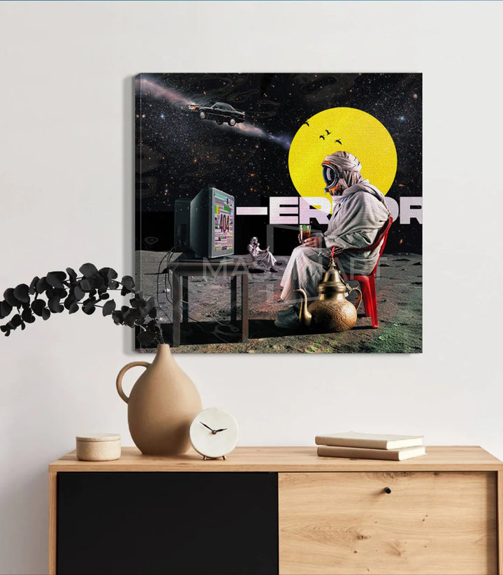 Berrad in the space - signé par l'artiste Kawtar BRZ. – Massinart