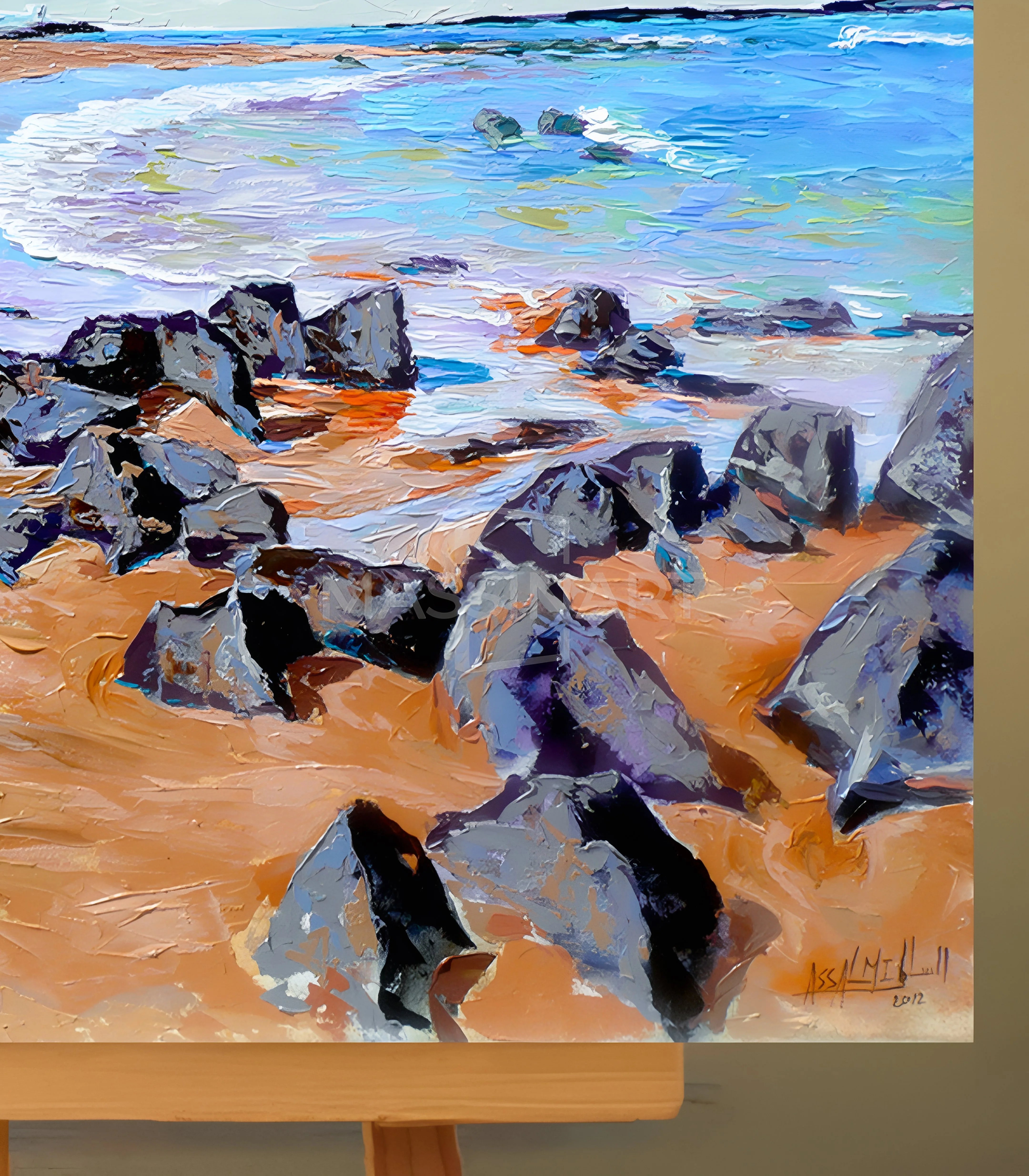 Sable d'or N°2 - signé par l'artiste Mohamed Assalmi.