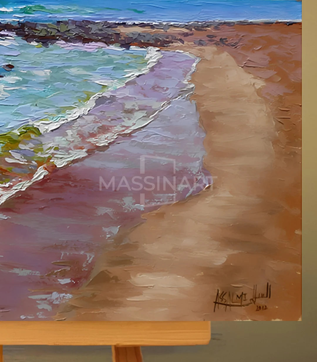 Sable d'or N°1 - signé par l'artiste Mohamed Assalmi