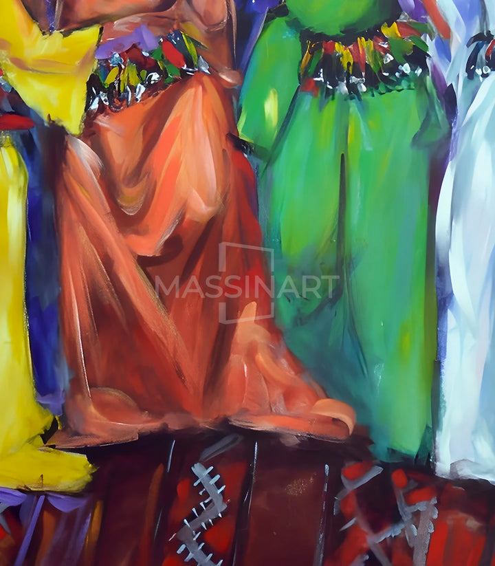 Ahidous - signé par l'artiste Mohamed Assalmi. – Massinart